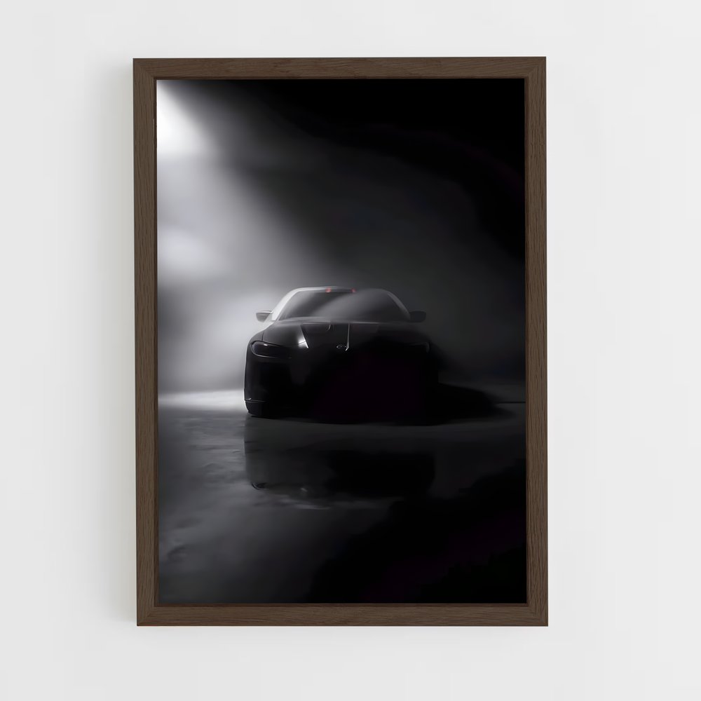 Poster Noir Éclairé – affiche BMW (vue 5)